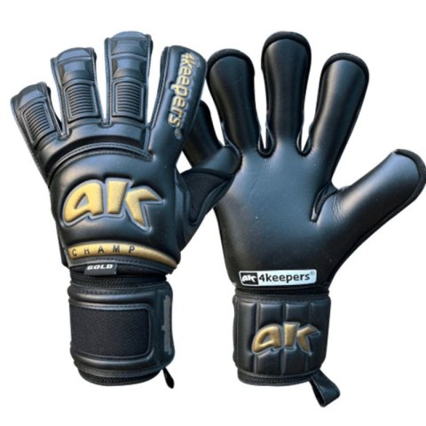 Rękawice bramkarskie 4keepers Champ Gold Black VI RF2 M S906441 Rękawice bramkarskie 4keepers Champ Gold Black VI RF2 M S906441