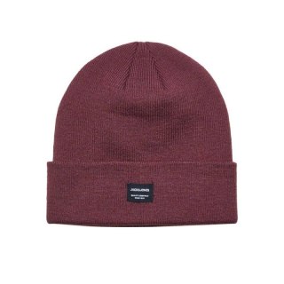 Czapka Jack & Jones Jacdna Beanie Noos M 12092815 bordowa