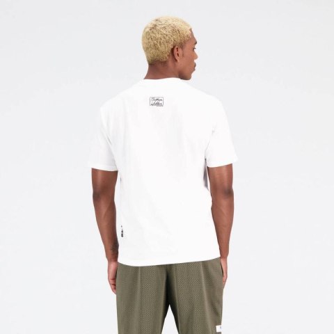 Koszulka New Balance Hoops Cotton Jersey Short Wt M MT31589WT Koszulka New Balance Hoops Cotton Jersey Short Wt M MT31589WT