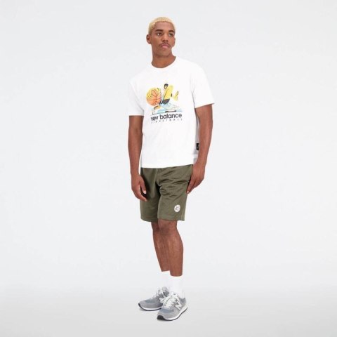 Koszulka New Balance Hoops Cotton Jersey Short Wt M MT31589WT Koszulka New Balance Hoops Cotton Jersey Short Wt M MT31589WT