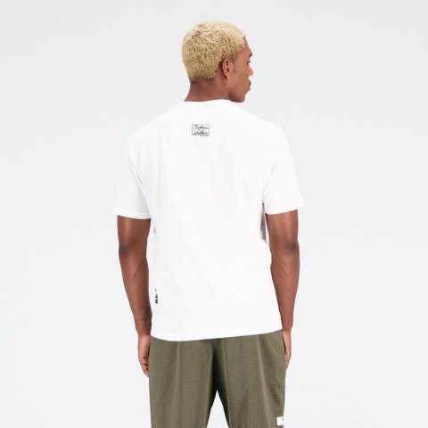 Koszulka New Balance Hoops Cotton Jersey Short Wt M MT31589WT Koszulka New Balance Hoops Cotton Jersey Short Wt M MT31589WT