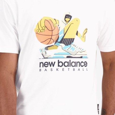 Koszulka New Balance Hoops Cotton Jersey Short Wt M MT31589WT Koszulka New Balance Hoops Cotton Jersey Short Wt M MT31589WT