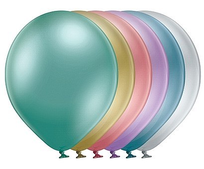 Balony metalizowane 30cm mix 50szt 90-20 Balony metalizowane 30cm mix 50szt 90-20