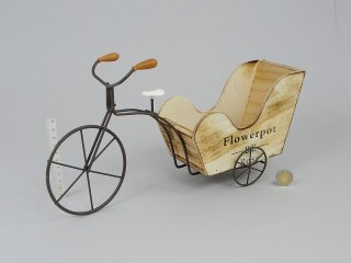 Doniczka/osłonka ROWER 35x20x14cm