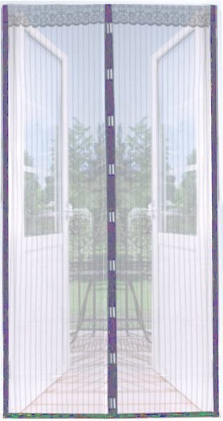 Moskitiera na drzwi 130x150cm z magnesami szara Moskitiera na drzwi 130x150cm z magnesami szara