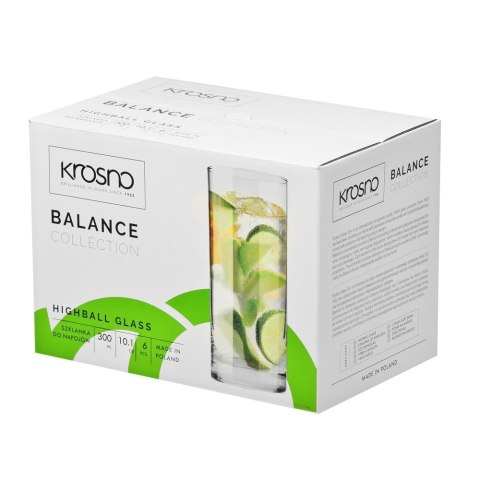 Szklanki long drink Balance 300ml 6szt Szklanki long drink Balance 300ml 6szt