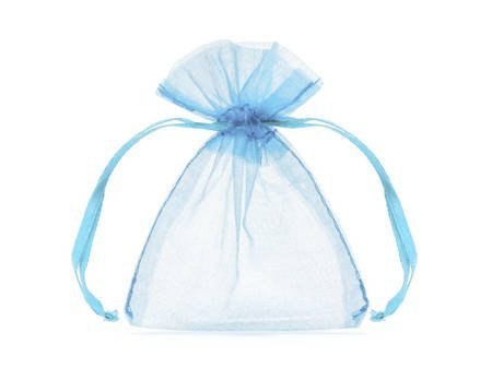 Woreczki z organzy 13x9cm BŁĘKIT 12szt TORT-0031BEKIT Woreczki z organzy 13x9cm BŁĘKIT 12szt TORT-0031BEKIT