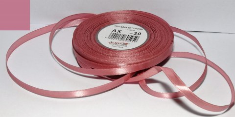 Wstążka satynowa 12mmx32m szaro-różowa 4szt. | AX12-30 Wstążka satynowa 12mmx32m szaro-różowa 4szt. | AX12-30