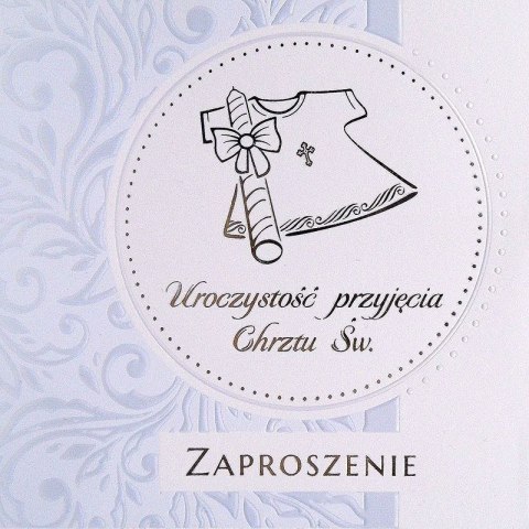 Zaproszenie na Chrzest Św. 10szt. KW LUX Zaproszenie na Chrzest Św. 10szt. KW LUX