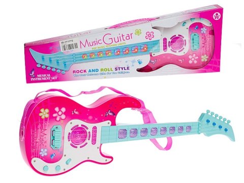 Gitara na baterie w pudełku Gitara na baterie w pudełku