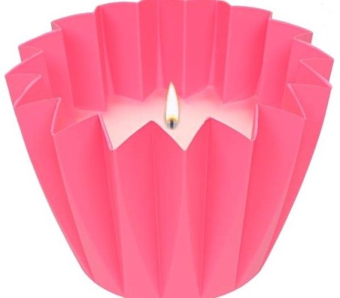 Świeca lampion ogrodowy aromat różowa Świeca lampion ogrodowy aromat różowa