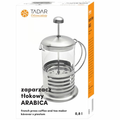 Zaparzacz tłokowy French press Tadar Arabica 0,8L Zaparzacz tłokowy French press Tadar Arabica 0,8L