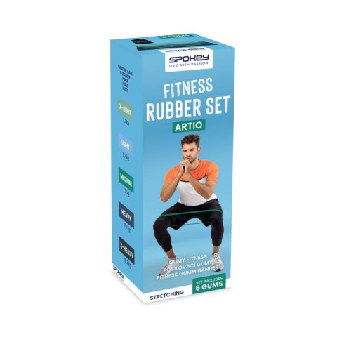 Zestaw gum fitness Spokey Artio SPK-943618 Zestaw gum fitness Spokey Artio SPK-943618