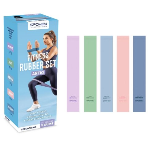 Zestaw gum fitness Spokey Artio SPK-943648 Zestaw gum fitness Spokey Artio SPK-943648