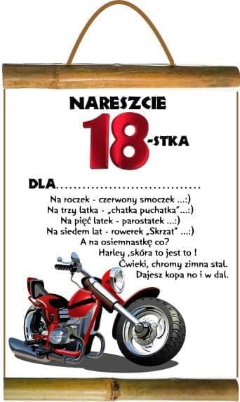 Dyplom urodzinowy dla Pana 18-nastka Dyplom urodzinowy dla Pana 18-nastka