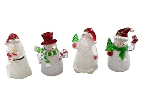 Figurka świąteczna led mix MIKOŁAJ/BAŁWAN 7018-21 Figurka świąteczna led mix MIKOŁAJ/BAŁWAN 7018-21