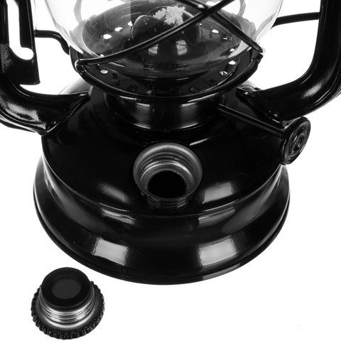 Lampa naftowa 24cm czarna | 20683 Lampa naftowa 24cm czarna | 20683
