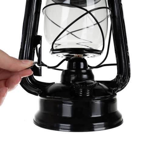 Lampa naftowa 24cm czarna | 20683 Lampa naftowa 24cm czarna | 20683