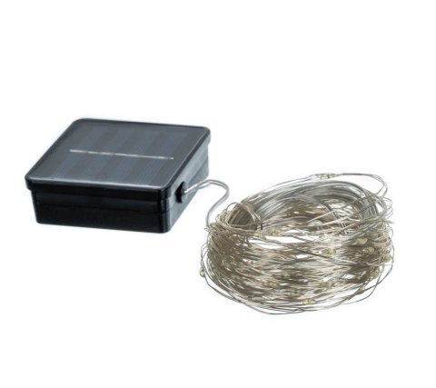 Lampki solarne choinkowe 100 LED wew/zew druciki | 11395 Lampki solarne choinkowe 100 LED wew/zew druciki | 11395