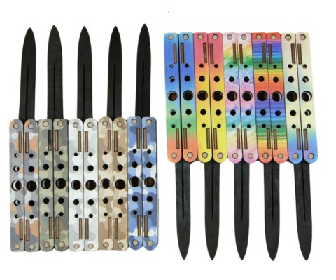 Nóż 5szt. drewniany motylkowy 14 cm | P1422 Nóż 5szt. drewniany motylkowy 14 cm | P1422