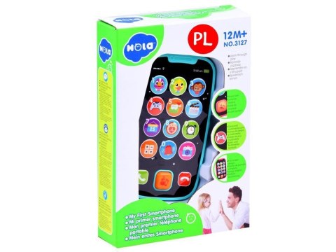 Pierwszy TELEFON dla dziecka na baterie NIEBIESKI | ZA2831 NI Pierwszy TELEFON dla dziecka na baterie NIEBIESKI | ZA2831 NI