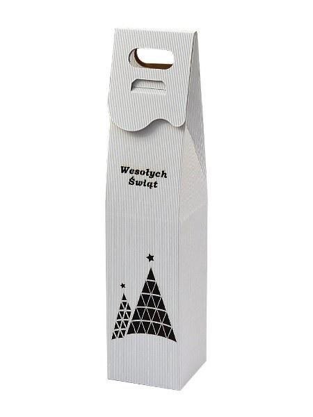 Pudełko kartonowe na alkohol 39 x 9 x 9 cm - 5szt. białe Wesołych Świąt PUD-G BIAŁE Pudełko kartonowe na alkohol 39 x 9 x 9 cm - 5szt. białe Wesołych Świąt PUD-G BIAŁE