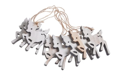 Sarenki drew. biało-szare 8cm 8szt. | 129CAN71042WW Sarenki drew. biało-szare 8cm 8szt. | 129CAN71042WW