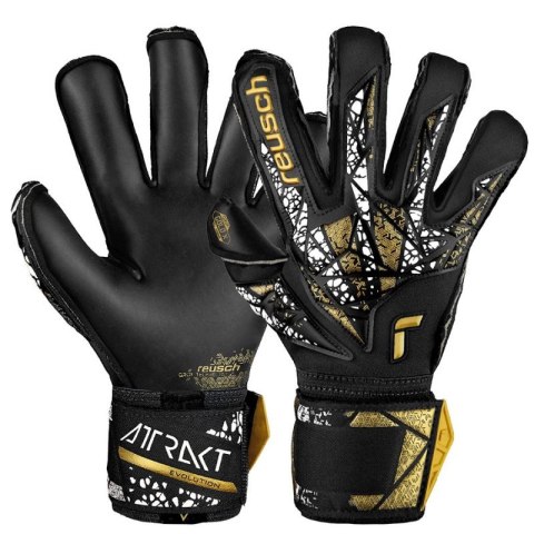 Rękawice bramkarskie Reusch Attrakt Freegel Gold X Evolution Cut Finger Support 54 70 950 7740 Rękawice bramkarskie Reusch Attrakt Freegel Gold X Evolution Cut Finger Support 54 70 950 7740