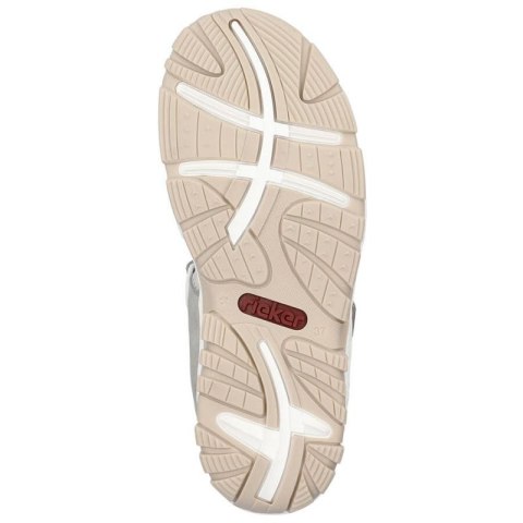 Komfortowe sandały Rieker W RKR674 szare Komfortowe sandały Rieker W RKR674 szare