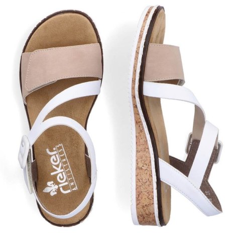 Komfortowe sandały Rieker W RKR678 kombi Komfortowe sandały Rieker W RKR678 kombi