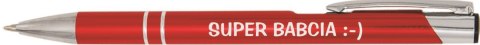 Długopis metalowy 12szt SUPER BABCIA D73 Długopis metalowy 12szt SUPER BABCIA D73