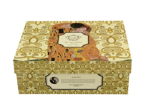 Filiżanki espresso ze spodkami 110ml komplet 2szt. THE KISS ECRU by Gustav Klimt Filiżanki espresso ze spodkami 110ml komplet 2szt. THE KISS ECRU by Gustav Klimt
