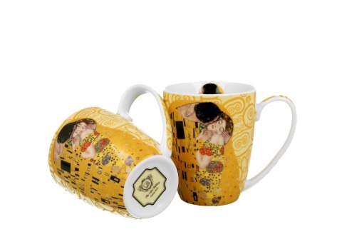Komplet 2 kubki 350ml THE KISS ECRU by Gustav Klimt Komplet 2 kubki 350ml THE KISS ECRU by Gustav Klimt