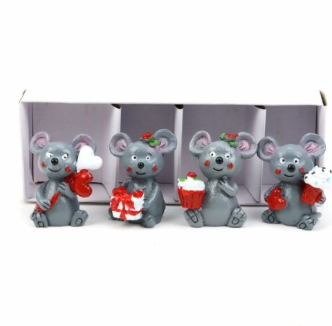 Myszki akrylowe figurki walentynkowe 4cm 4szt. | RD8B-1510 Myszki akrylowe figurki walentynkowe 4cm 4szt. | RD8B-1510