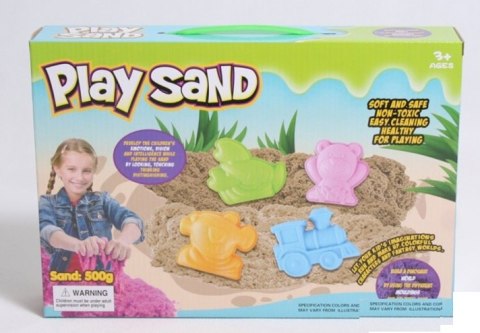 Piasek kinetyczny + foremki w pudełku - PLAY SAND (1) Piasek kinetyczny + foremki w pudełku - PLAY SAND (1)