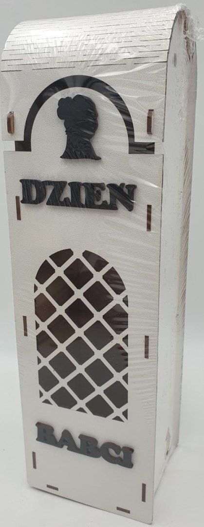 Skrzynka na wino drewniana DZIEŃ BABCI nr02 Skrzynka na wino drewniana DZIEŃ BABCI nr02
