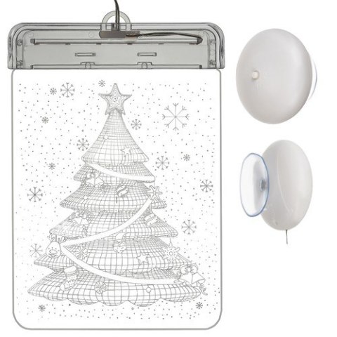 Witraż LED 3D- choinka 17225 Witraż LED 3D- choinka 17225