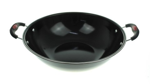 Wok czarny z uszami 37x30x9 cm BLS-146 Wok czarny z uszami 37x30x9 cm BLS-146