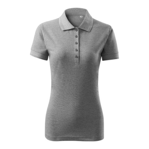 Koszulka polo damska Pique Polo Free (ciemnoszary melanż) Koszulka polo damska Pique Polo Free (ciemnoszary melanż)