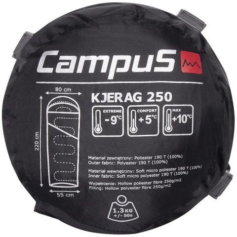 Śpiwór Campus Kjerag 250 Right Sleeping Bag CUP702123200 Śpiwór Campus Kjerag 250 Right Sleeping Bag CUP702123200