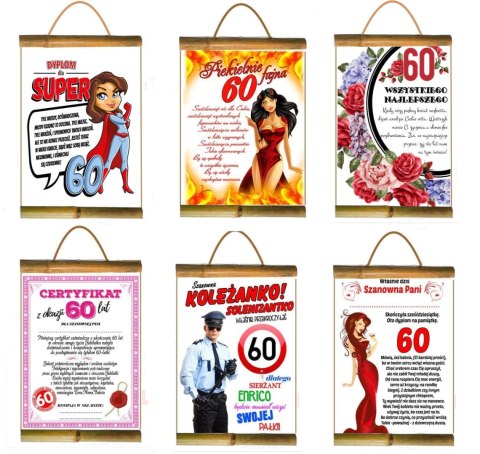 Dyplom URODZINY ''60'' dla Pani Dyplom URODZINY ''60'' dla Pani