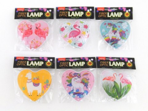 Lampka led w kształcie serca z obrazkiem 18x15x3,5cm jednorożec, flaming Lampka led w kształcie serca z obrazkiem 18x15x3,5cm jednorożec, flaming