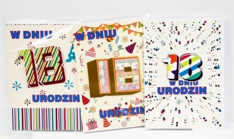 Laurka okolicznościowa urodziny 18 | 9860 Laurka okolicznościowa urodziny 18 | 9860