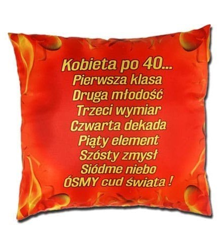 Poduszka Piekielnie fajna 40 | S134 Poduszka Piekielnie fajna 40 | S134