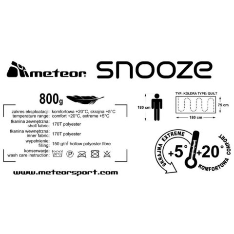 Śpiwór Meteor Snooze 16943 Śpiwór Meteor Snooze 16943