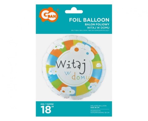 Balon foliowy Witaj w domu 18" | FG-OWWD Balon foliowy Witaj w domu 18" | FG-OWWD