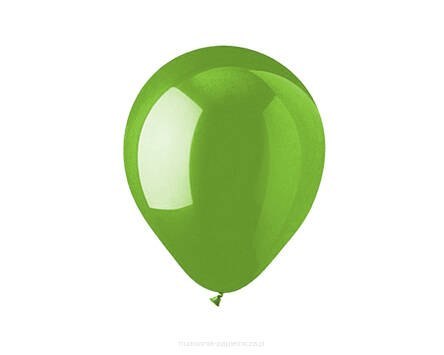 Balony 27cm metalizowane jasna zieleń 100szt. Bal.12M-078 Balony 27cm metalizowane jasna zieleń 100szt. Bal.12M-078