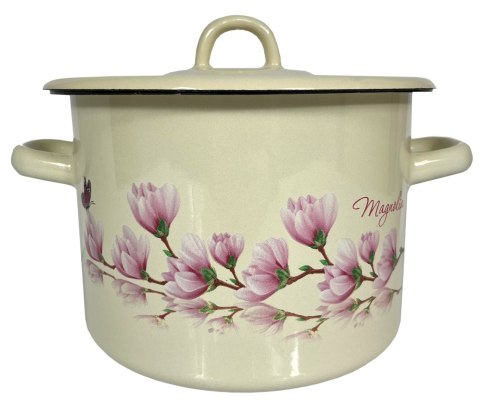 Garnek emaliowany z pokrywką MAGNOLIA 3l/18cm Garnek emaliowany z pokrywką MAGNOLIA 3l/18cm