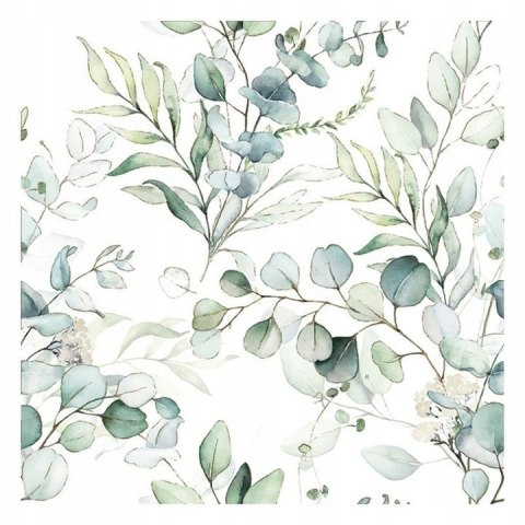 Serwetki papierowe gałązki eukaliptusa 20szt. 33 x 33 cm | 79-39 Serwetki papierowe gałązki eukaliptusa 20szt. 33 x 33 cm | 79-39