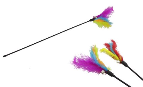 Zabawka 12szt dla kota PIÓRKO na tyczce 55 cm ZWD-103 Zabawka 12szt dla kota PIÓRKO na tyczce 55 cm ZWD-103
